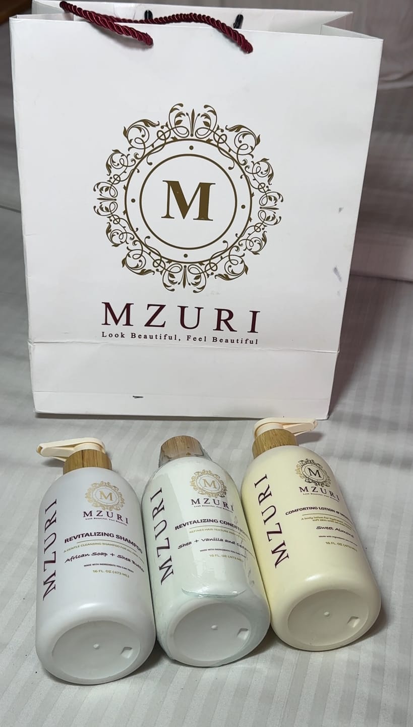 Customer photo review of Value Pack - Revitalizing Shampoo | Conditioner | Body Lotion