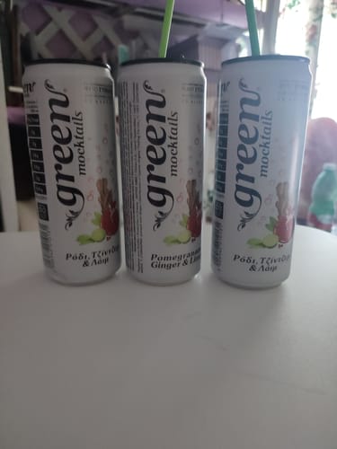Customer photo review of Green Mocktails with Pomegranate, Ginger and Lime  - 4x330ml