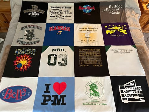 Customer photo review of Classic T-Shirt Blanket