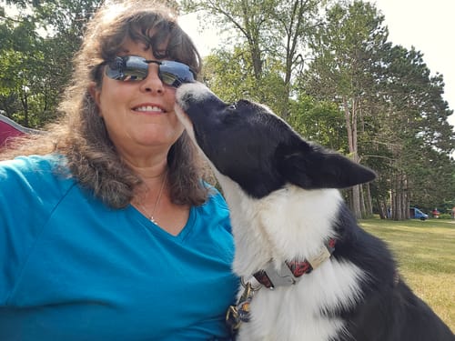 Customer photo review of Mia V Neck - Clearwater