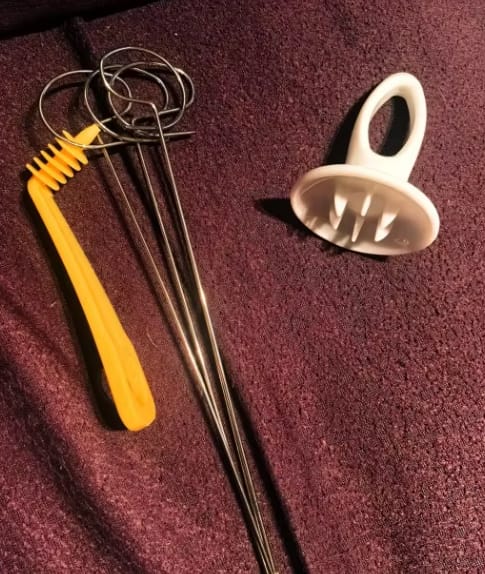 Customer photo review of Vegetable Tornado Spiral Cutter