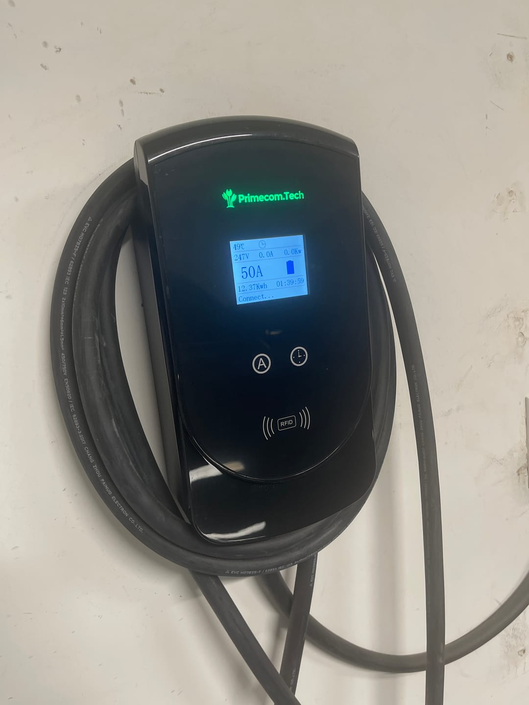 Customer photo review of Primecom 40 & 48 Amp Level 2 EV Charger 220 Volt | 30 - 40 - 50 Feet