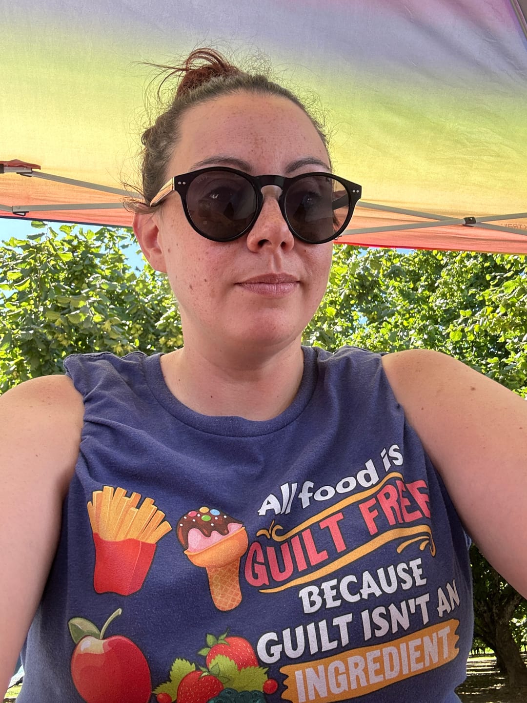 Customer photo review of Guilt Free | Unisex Tri-Blend T-Shirt | Bella + Canvas 3413