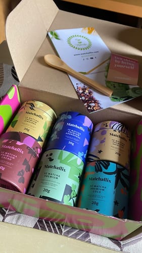 Customer photo review of Pack Sabores - Té Matcha Premium 100% Degustación