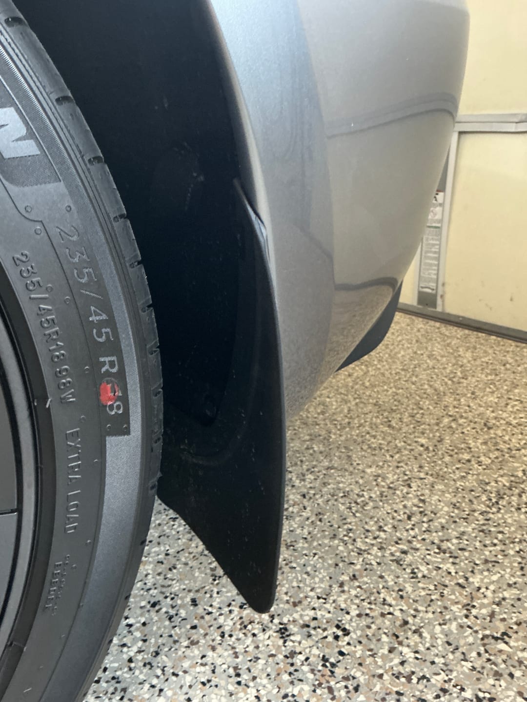 Customer photo review of TPARTS Mud Flaps Splash Guards for Tesla Model 3 （Set of 4)
