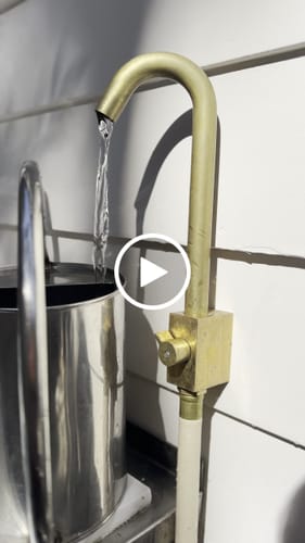 Customer video review of Brass Outdoor Faucet