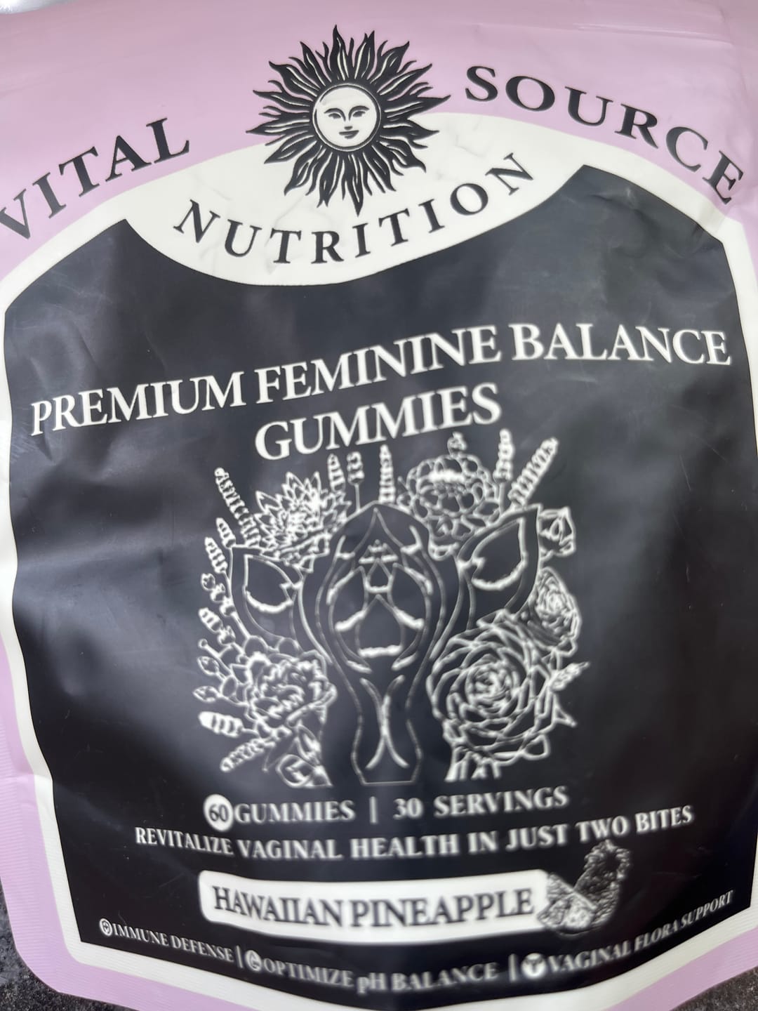 Customer photo review of Feminine Balance Gummies