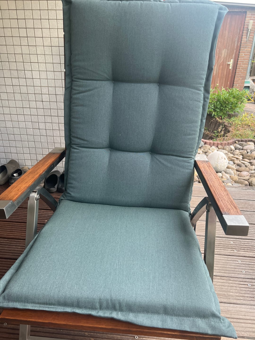 Customer photo review of Auflage für 3 Sitzer Teakbank -  140cm
