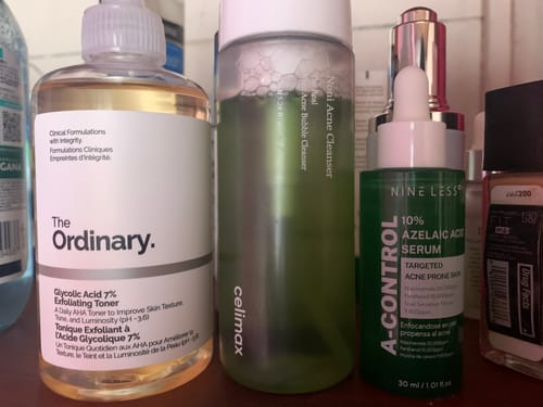 Customer photo review of The Real Noni Acne Bubble Cleanser
