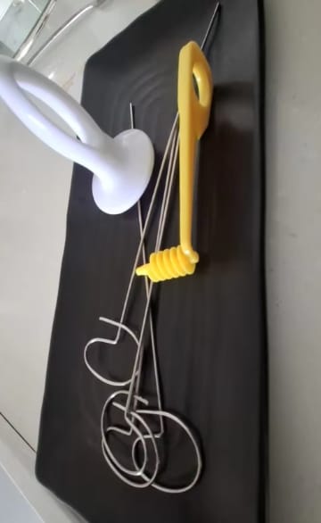 Customer photo review of Vegetable Tornado Spiral Cutter