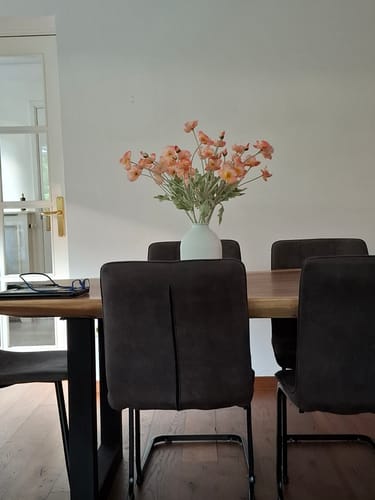 Fotorecensie van een klant over Zijden Kiku Bloemen - Crème