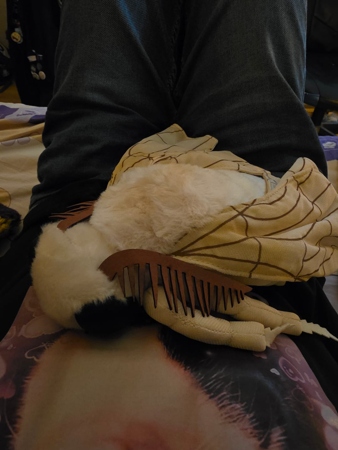Customer photo review of Silk Moth Soft Stuffed Plush Toy
