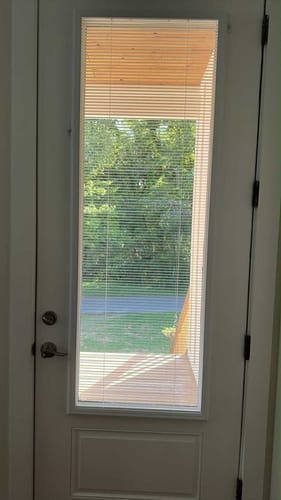 Customer photo review of Add On Blinds Kit (installs on top of existing door glass)
