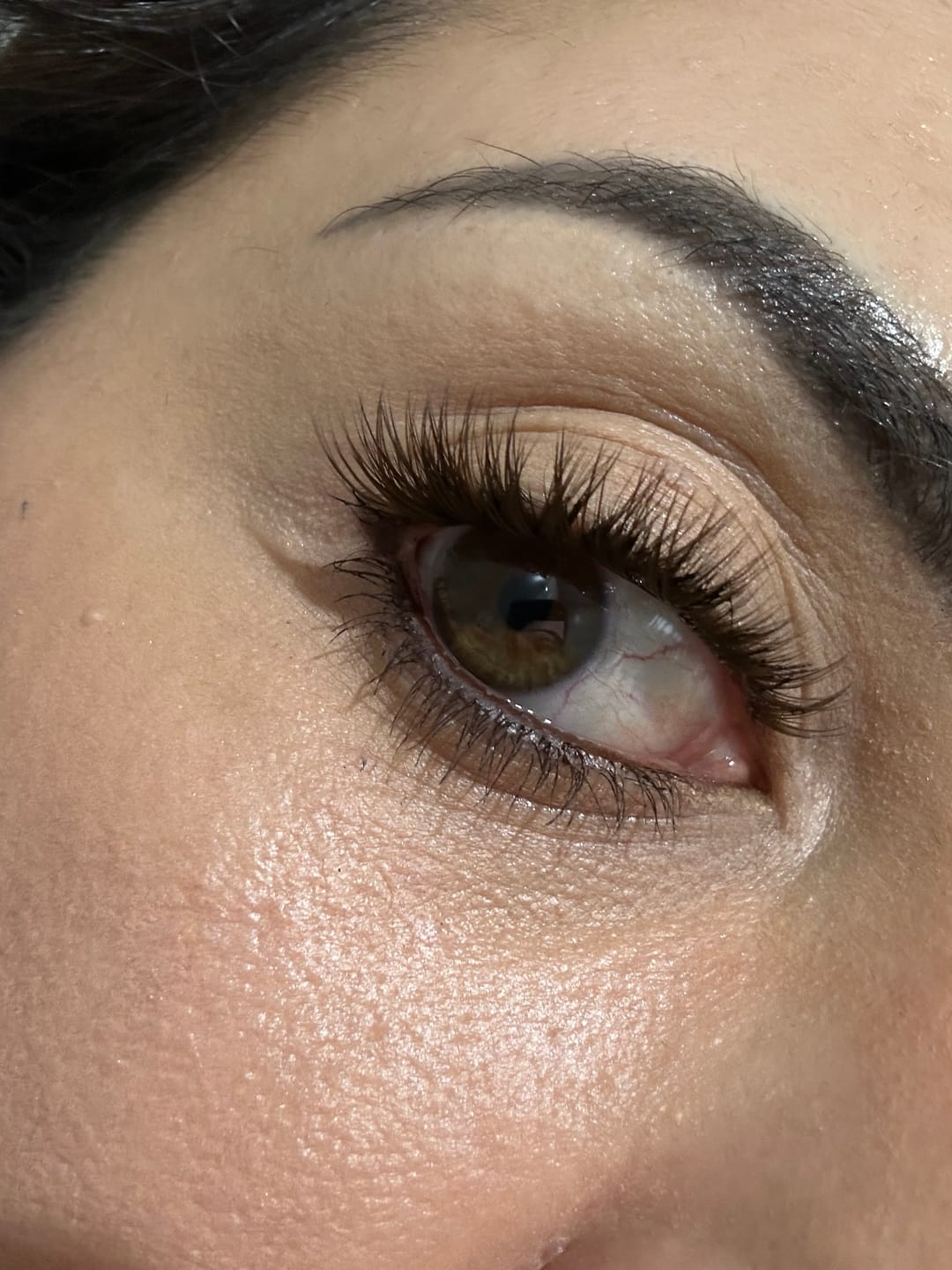 Customer photo review of Giali Beauty DIY Brown Cluster Press On Lashes