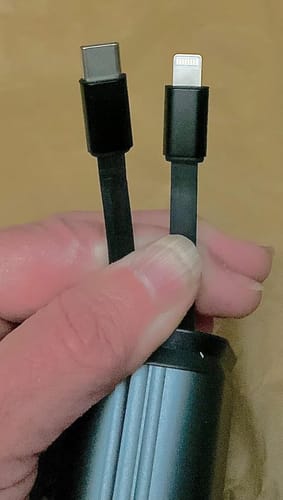 Customer photo review of Starlight Retractable Car Charger