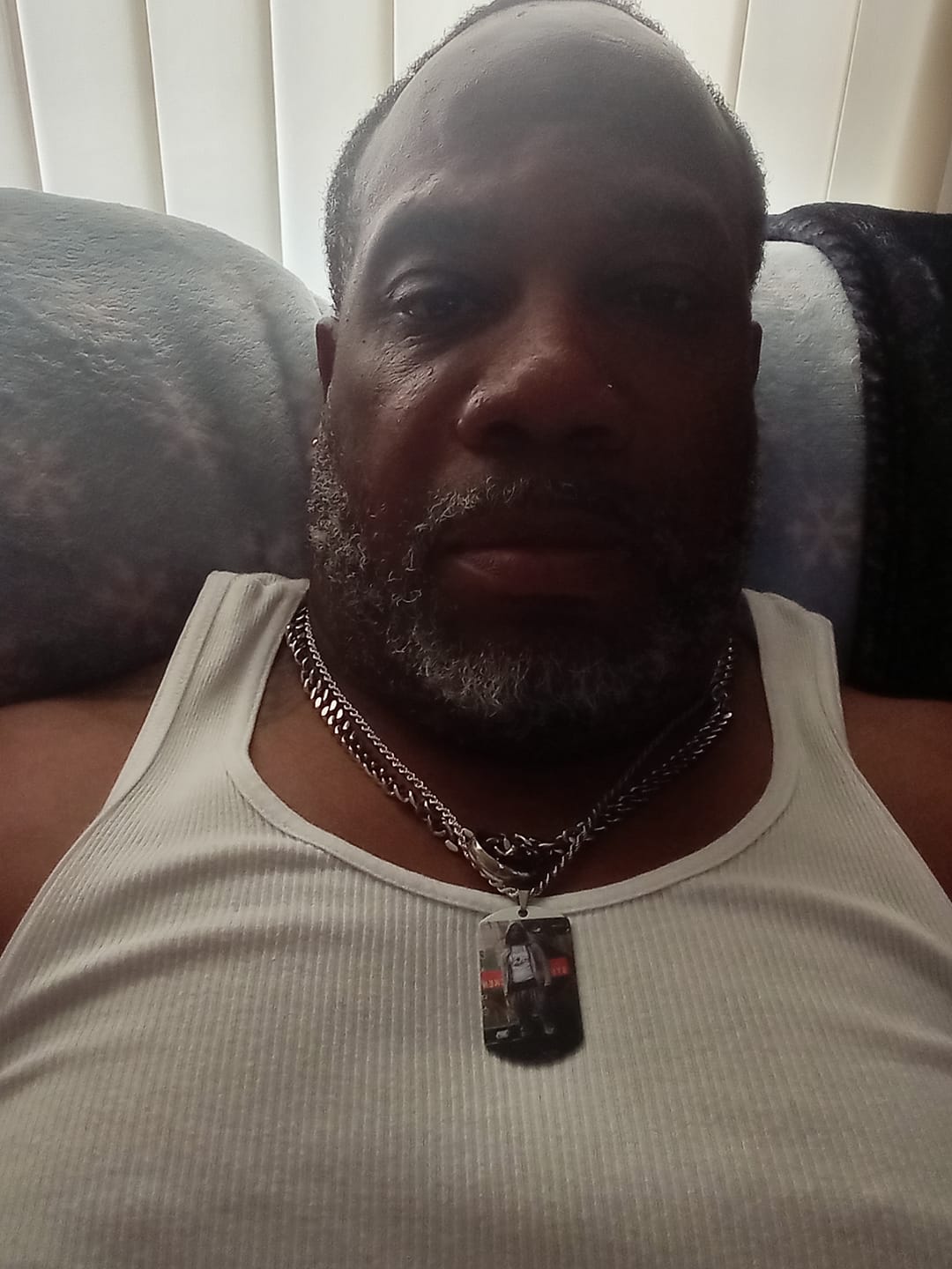 Customer photo review of Custom Military Style Colorful Photo Necklace