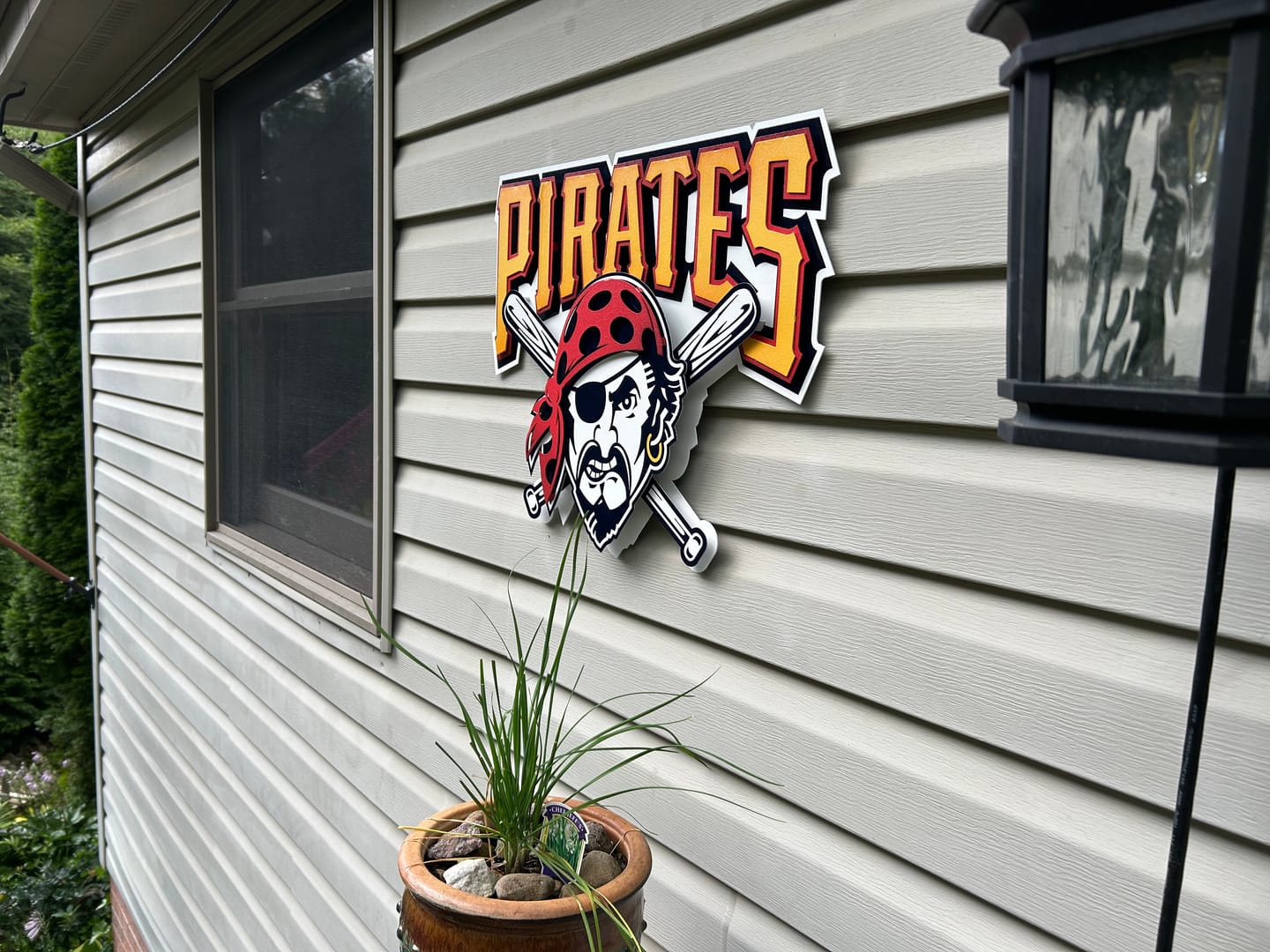Customer photo review of Pittsburgh Pirates "1997" 3D Vintage Metal Wall Art