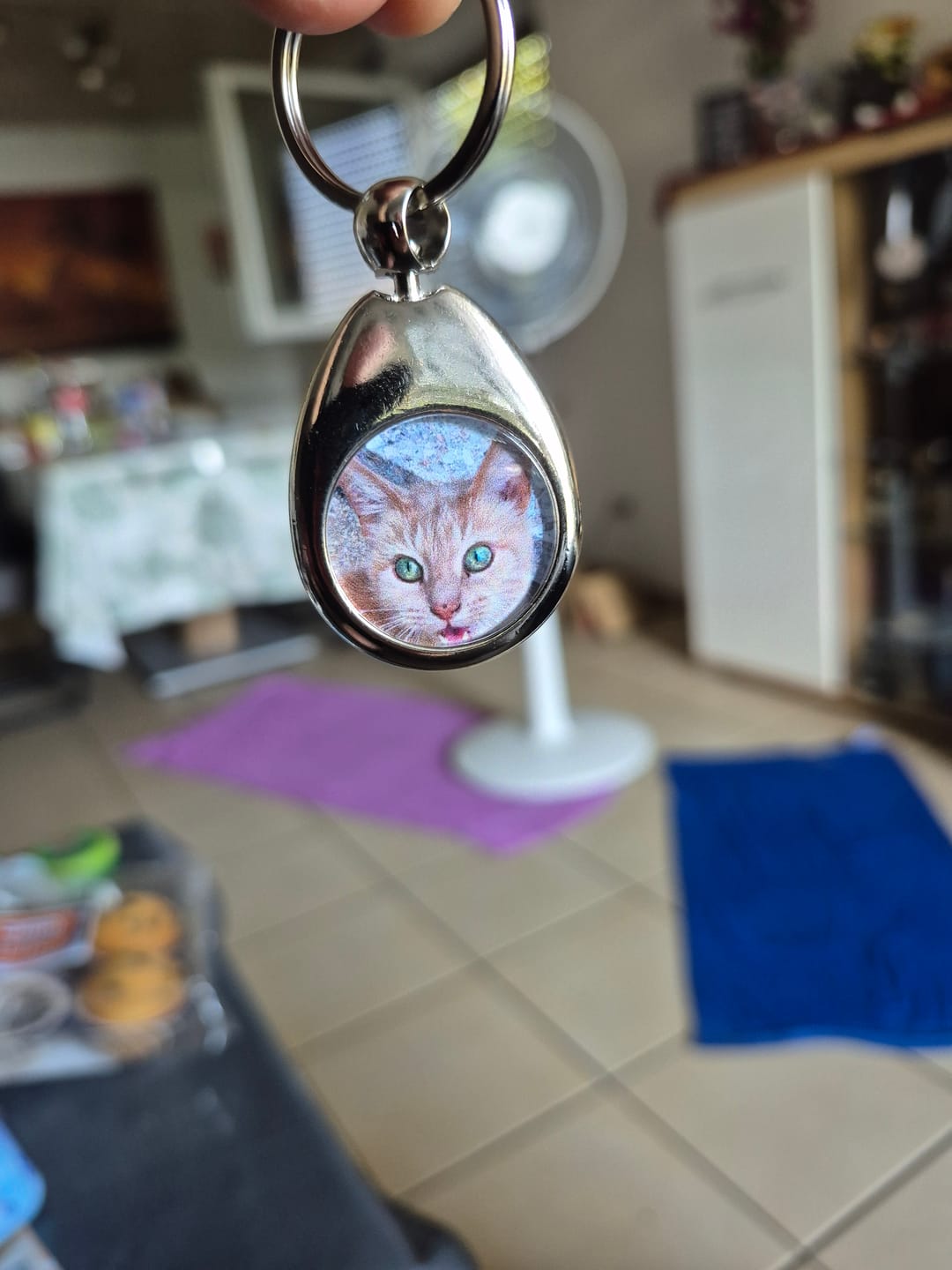 Customer photo review of Schlüsselanhänger mit Katzenfoto