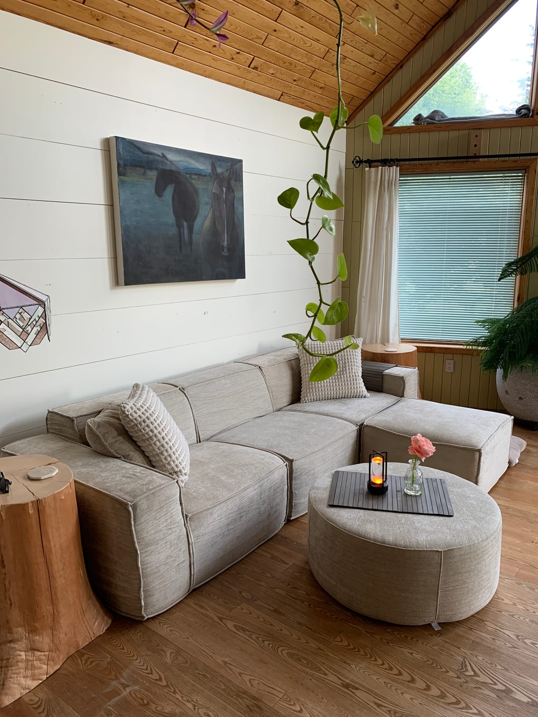 Customer photo review of C8 Round Pouf Ottoman
