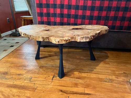 Customer photo review of Coffee Table Base 106S Namu 16H Modern Furniture for Round Table Top