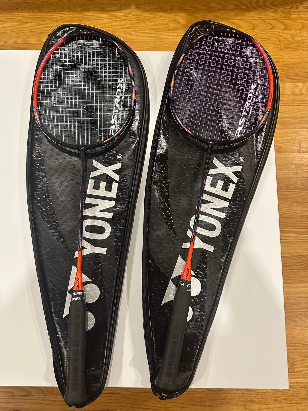 Customer photo review of Yonex ASTROX 77 Pro Unstrung Badminton Racket [High Orange]