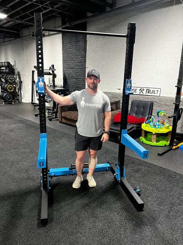 Customer photo review of Phoenix Squat Rack – 1”