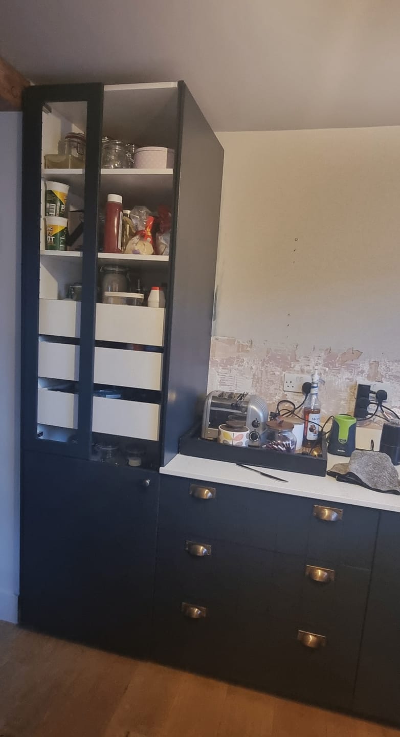 Customer photo review of Classic Aged Bronze Cupboard Handles