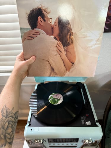 Customer photo review of Custom Vinyl Records
