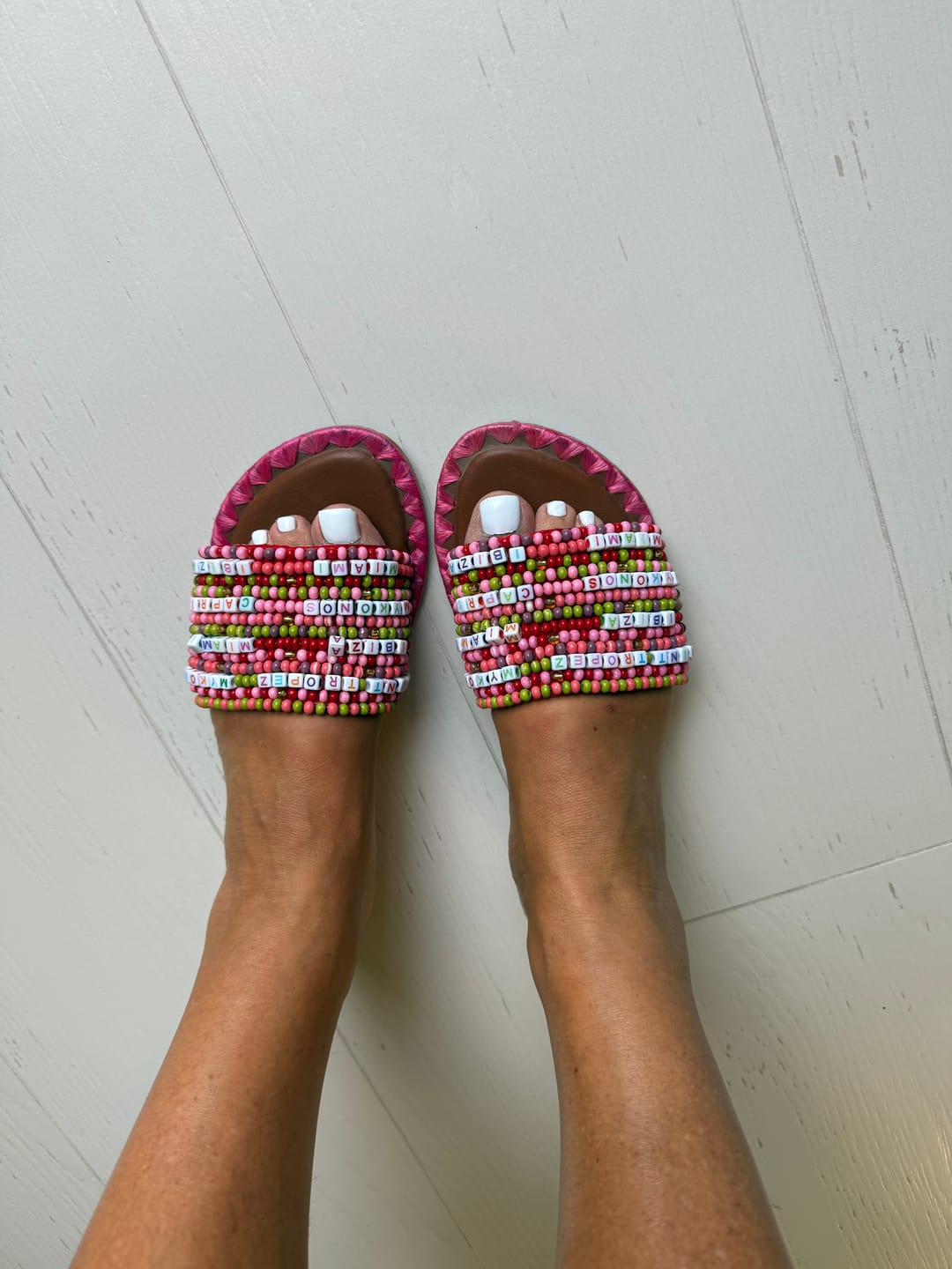 Customer photo review of Ciabatta con Perline Multicolor