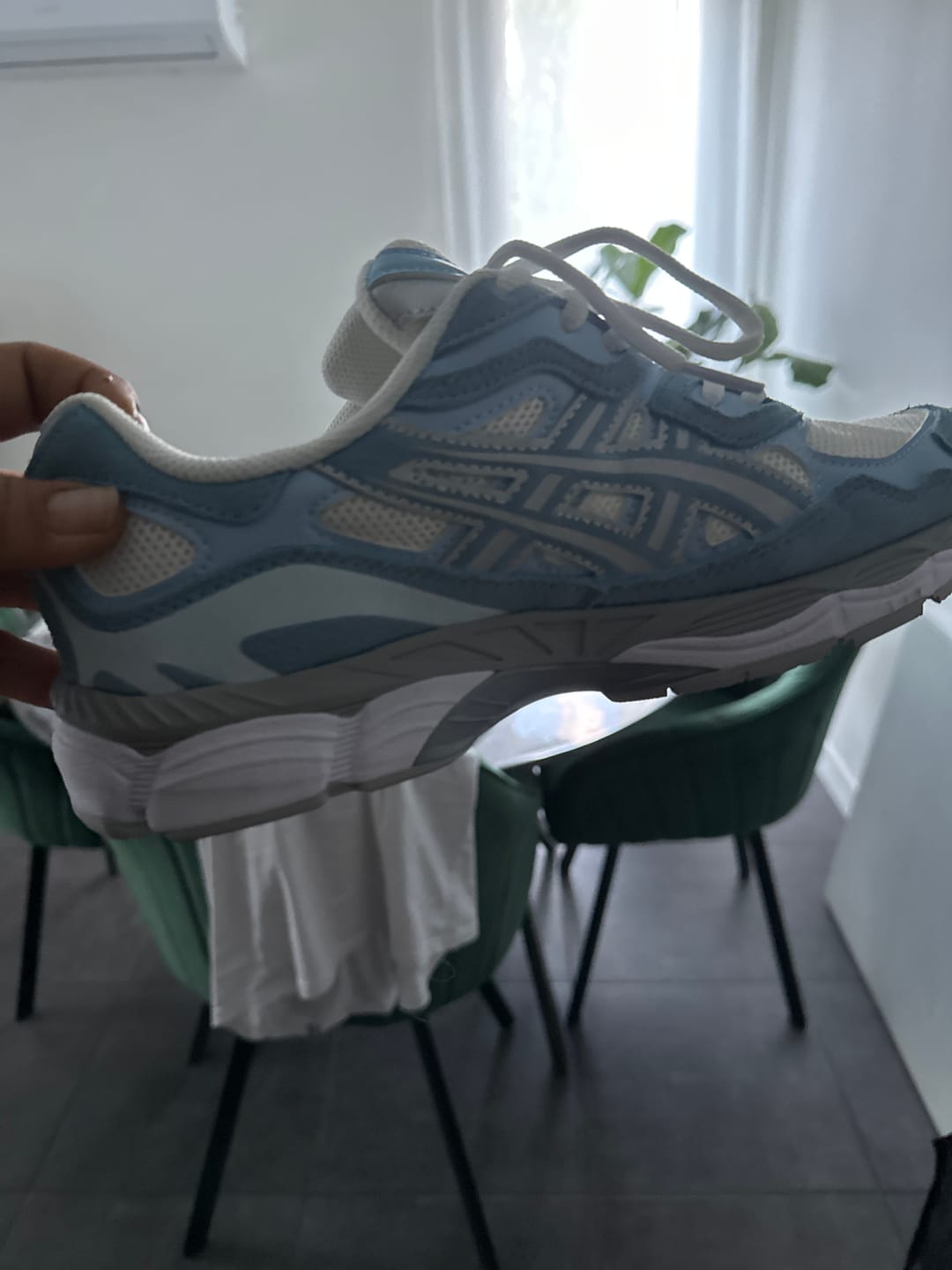 Customer photo review of ASICS Gel NYC - Cream Arctic Sky