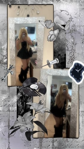 Customer photo review of Grunge Doll Stripes Flared Romper Dress 2.0