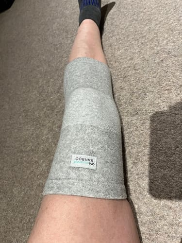 Customer photo review of Premium Bamboo Knee Sleeve (Single)