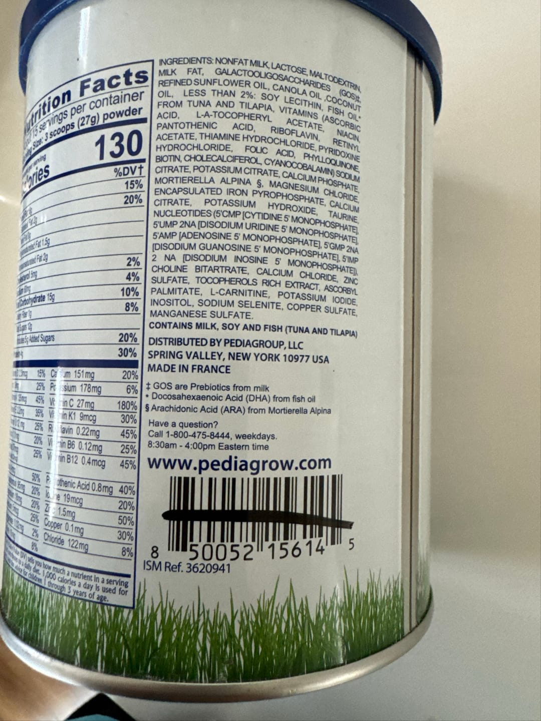 Customer photo review of Toddler Nutritional Drink (14.1 oz)