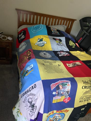 Customer photo review of Classic T-Shirt Blanket