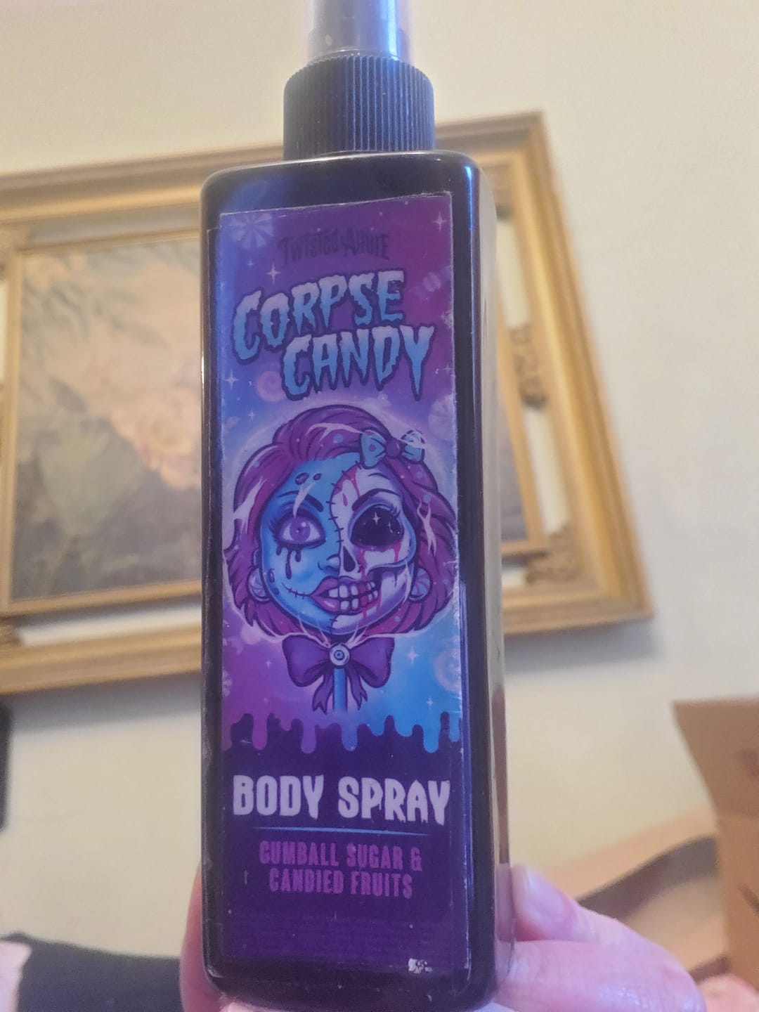 Customer photo review of Corpse Candy Body Spray