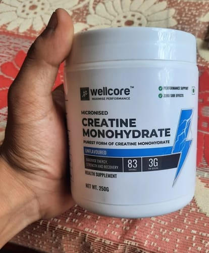 Customer photo review of Wellcore - Pure Micronised Creatine Monohydrate (122g, 33 Servings) Tropical Tango