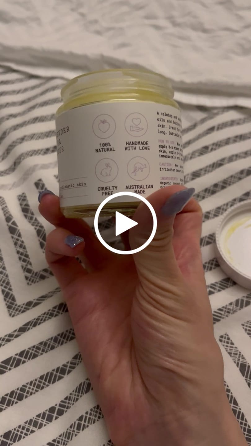 Customer video review of Lavender Cocoa Butter