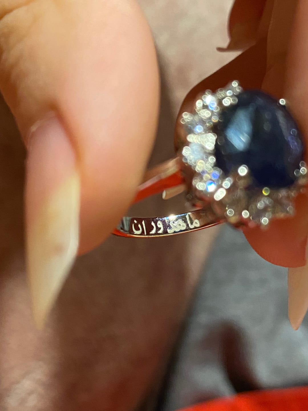 Customer photo review of SAPPHIRE HEAVEN RING