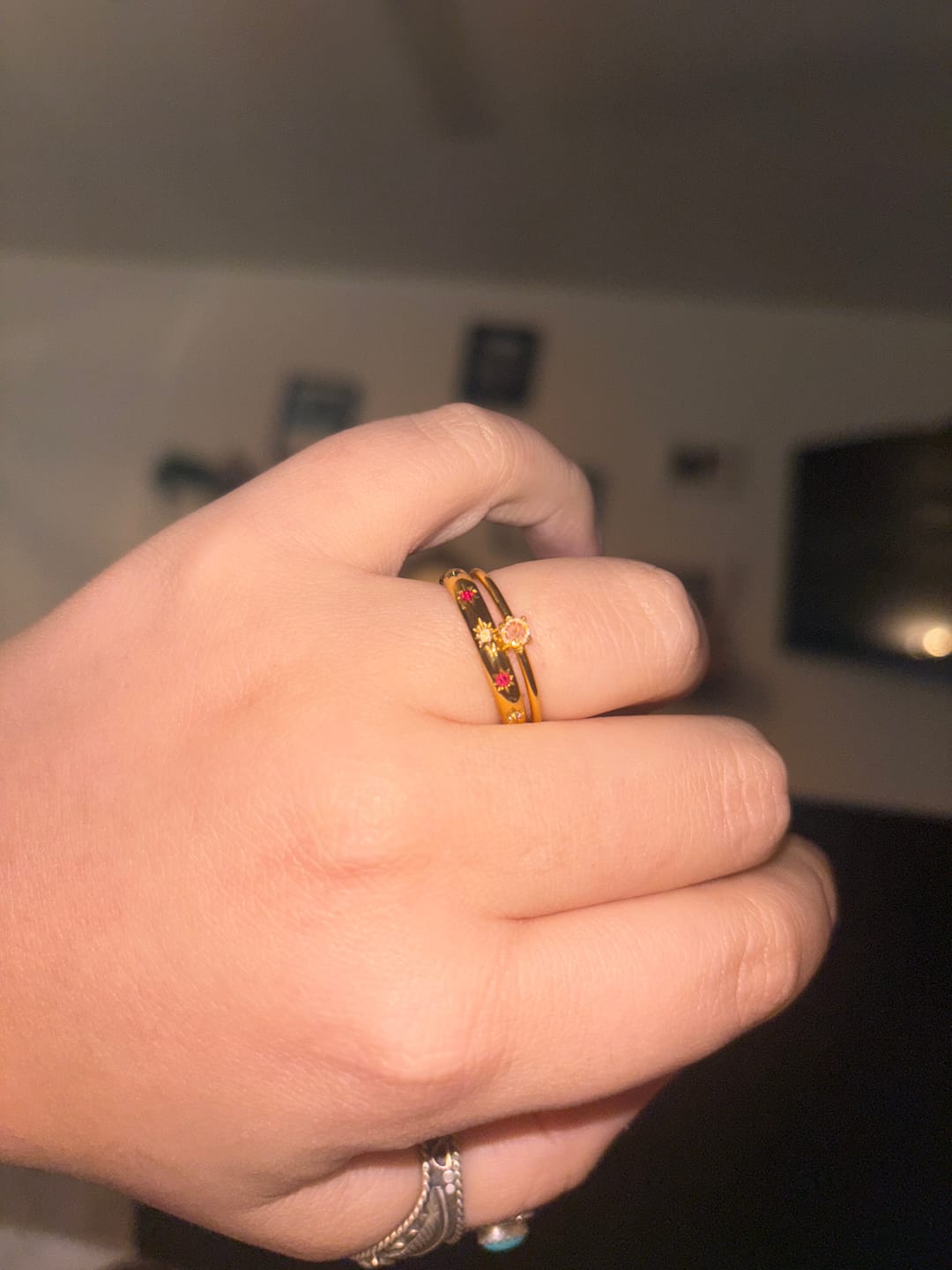 Customer photo review of Tali Rainbow Crystal Ring