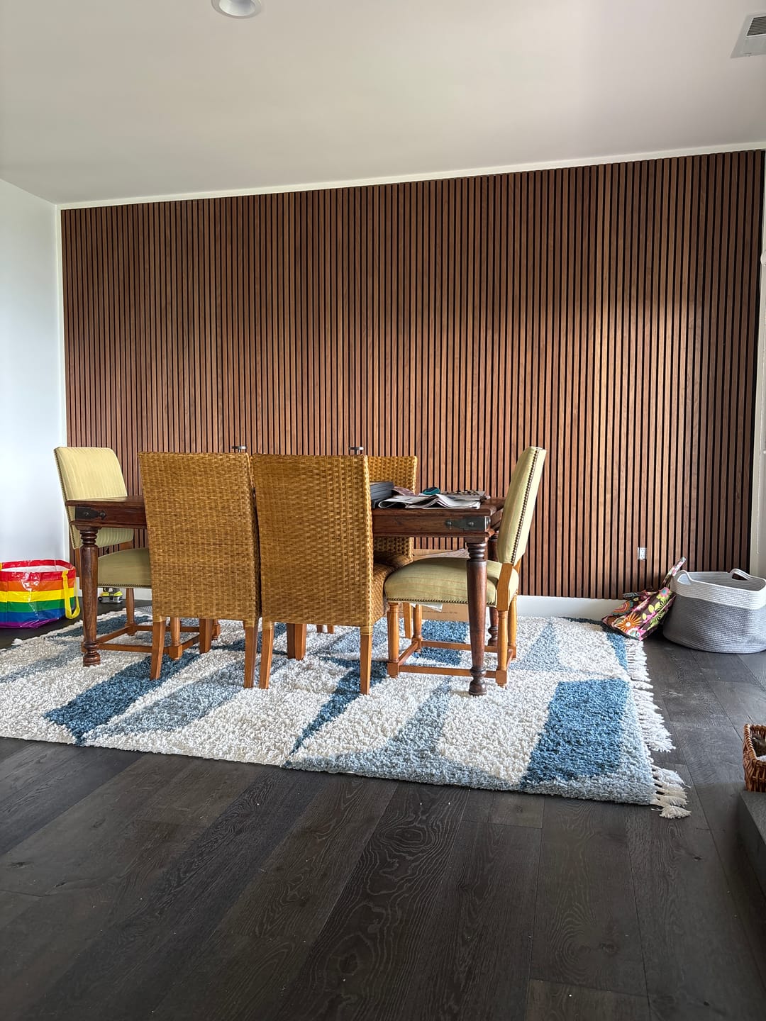 Customer photo review of Natural Walnut Acoustic Slat Panels 94.5" or 118" Length
