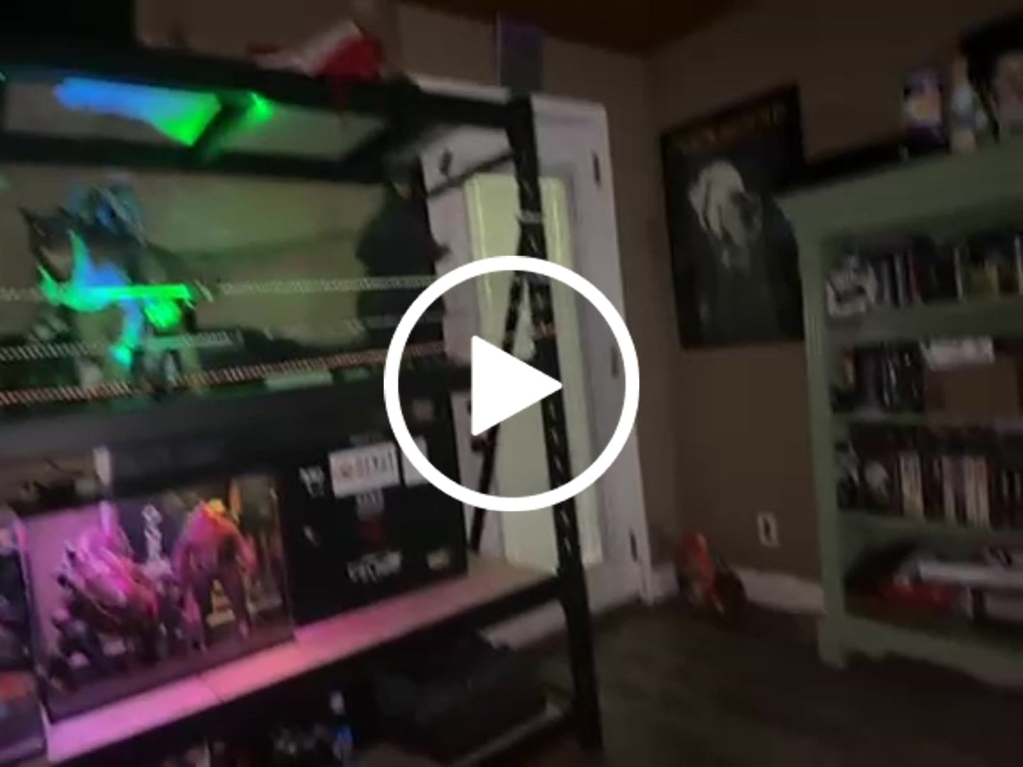 Customer video review of REIBII 77.2" W Industrial Heavy-Duty Garage Shelving,4-Tier Adjustable Steel Storage Shelves for Garage,Warehouse,Basement