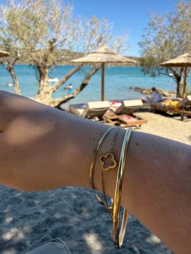 Customer photo review of Classic Gold Bangle