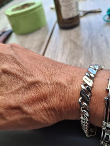 Customer photo review of Familieschakel Armband Voor Vaderdag