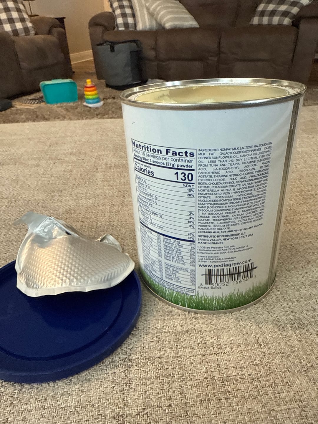 Customer photo review of Toddler Nutritional Drink (14.1 oz)