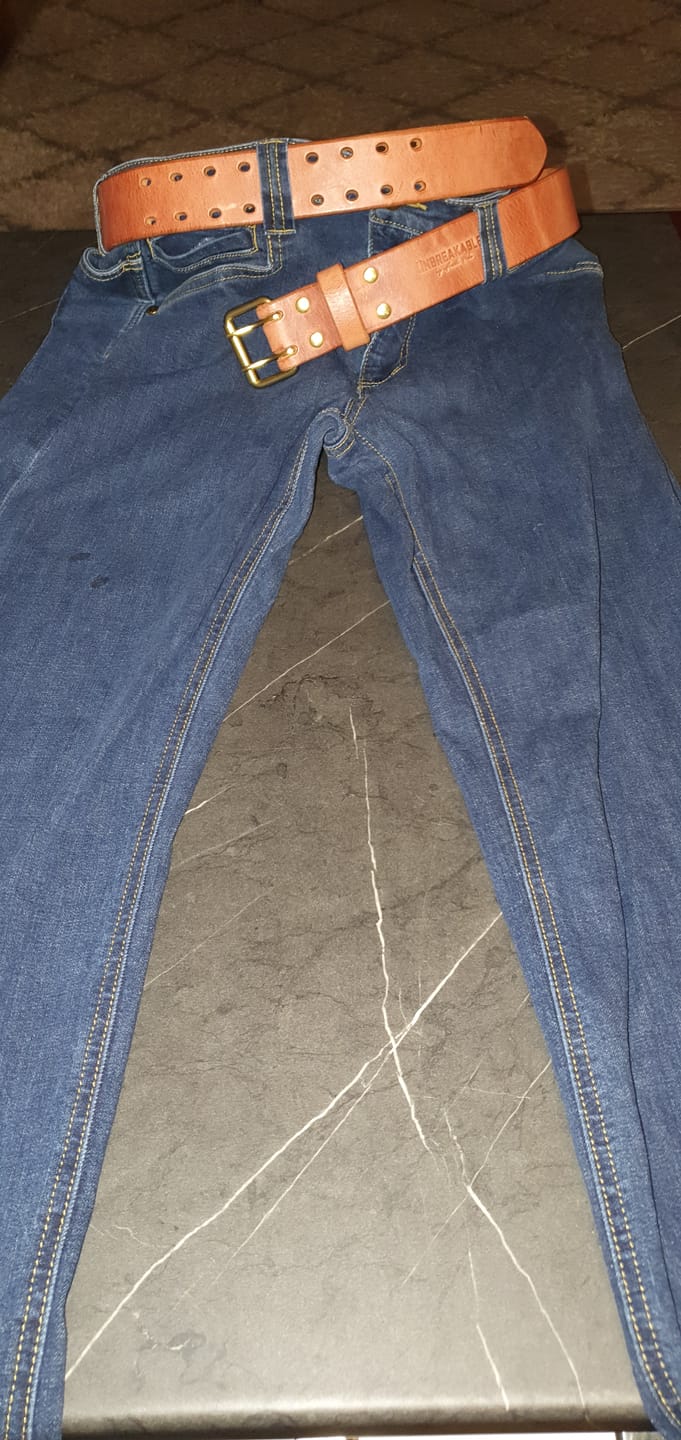 Customer photo review of The Unbreakable Belt - The Original - Old World Tan (Hermann Oak tannery)