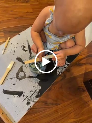 Customer video review of Magic Canvas & Brush Set: Paint with just water!