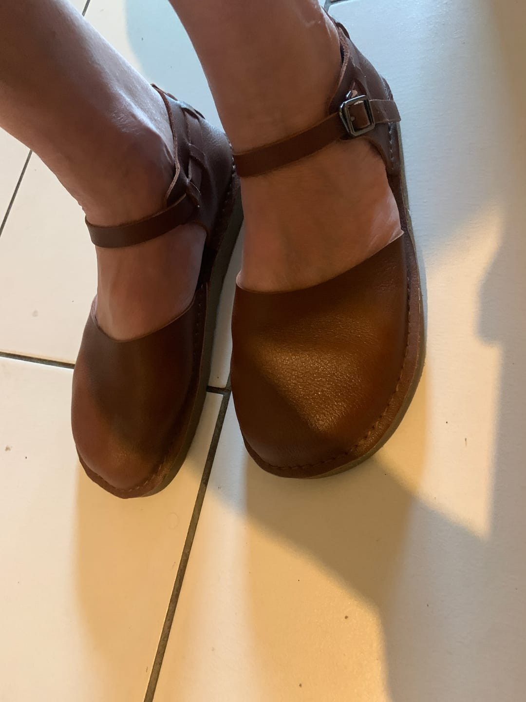 Customer photo review of Women Genuine Leather Summer Flat Sandals