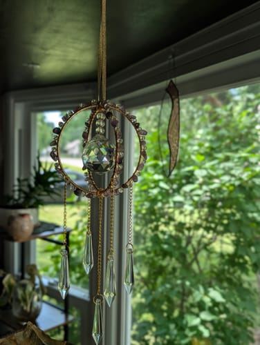 Customer photo review of Ball Orb Suncatcher DIY Kit Light Catcher Craft Kit  - Crystal Ball