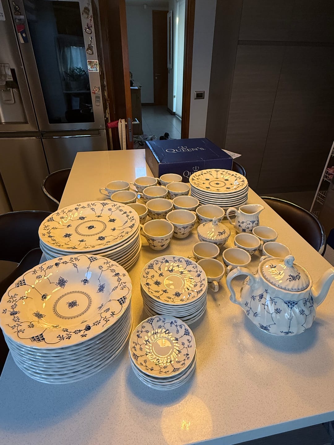 Customer photo review of Juego De Vajilla 30 Piezas, Finlandia Blue