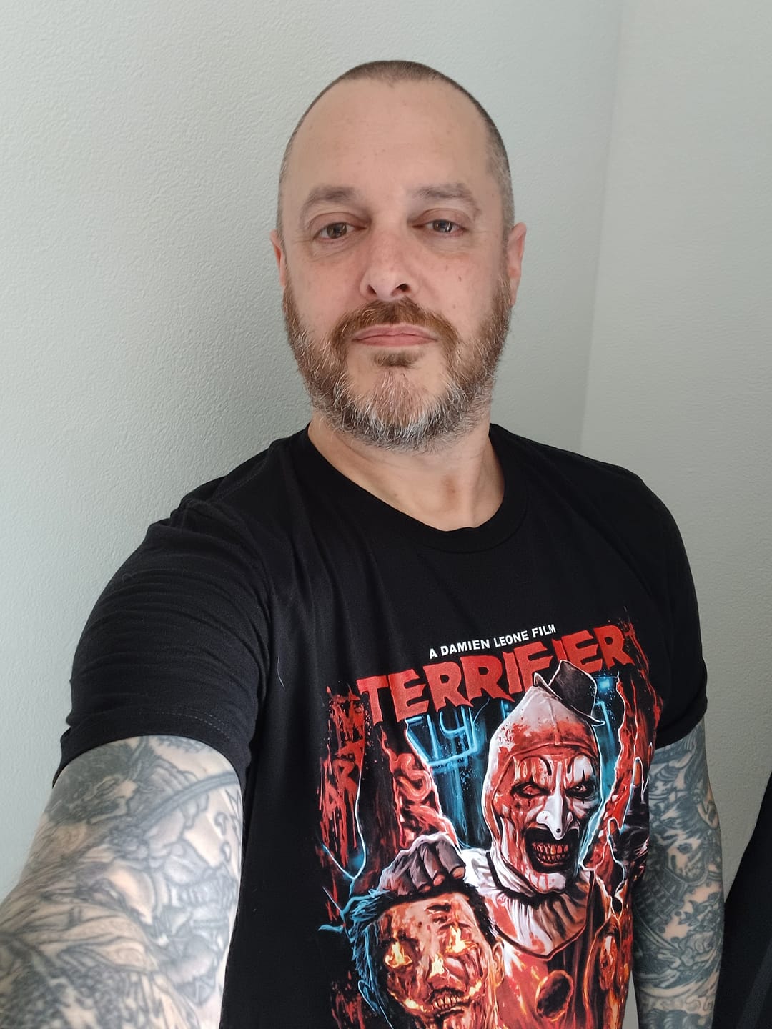 Customer photo review of Terrifier Titan Of Terror T-Shirt